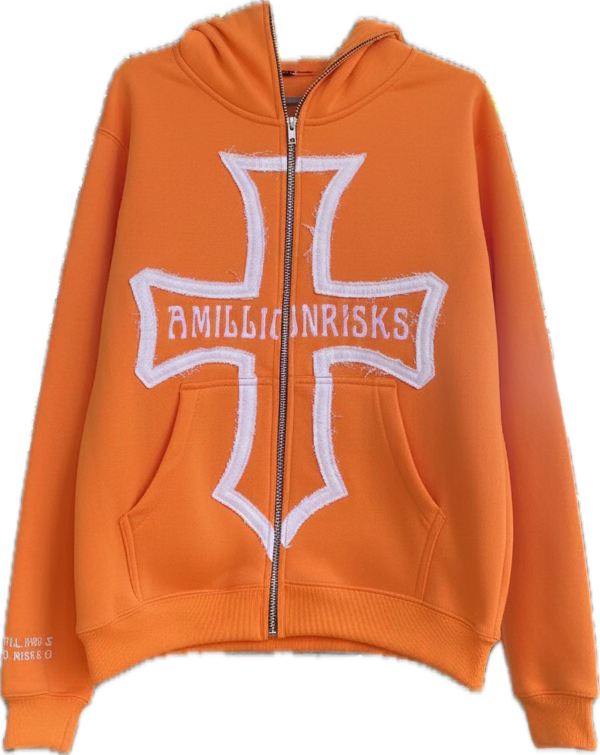 Orange AMILLIONRISKS Full-Zip